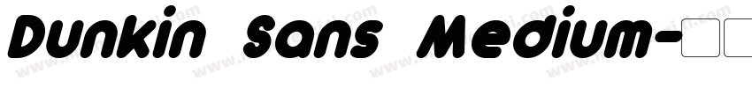 Dunkin Sans Medium字体转换